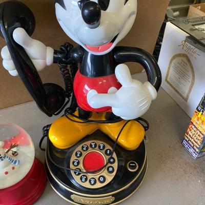 Micky Mouse Phone, Frame, Snow Globe - Lot 314