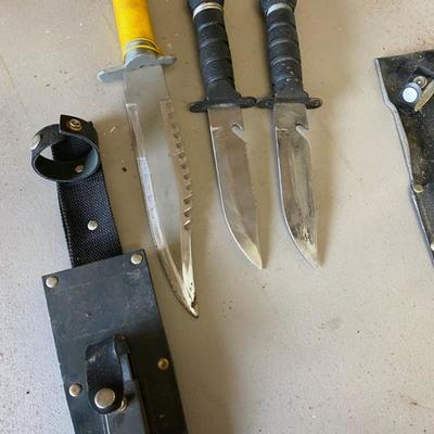 Knives (3) in cases-Lot 315