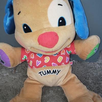 Fisher-Price LAUGH & LEARN SINGING TALKING PUPPY DOG Plush STUFFED ANIMAL Toy