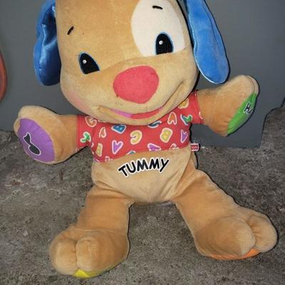 Fisher-Price LAUGH & LEARN SINGING TALKING PUPPY DOG Plush STUFFED ANIMAL Toy
