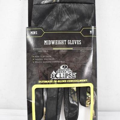 Mossy Oak Eclipse Men's Midweight Gloves, Retail $10 - New