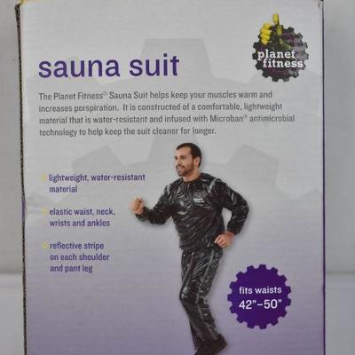 Planet Fitness Sauna Sweat Suit for Men & Women, XL/XXL - New