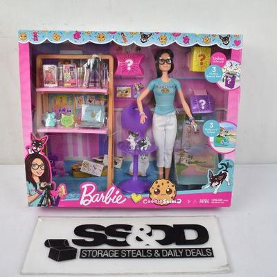CookieSwirlC Barbie Doll and Accessories, Blue Bear, $30 Retail - New