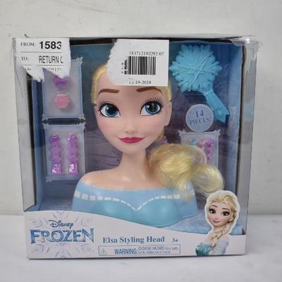 Disney Frozen 2 199-Piece Foil Puzzle & Elsa Styling Head (box damage) - New