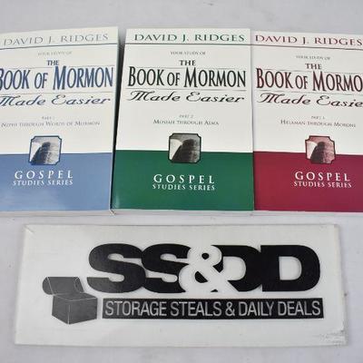 3 pc Book Set: The Book of Mormon Made Easier - New