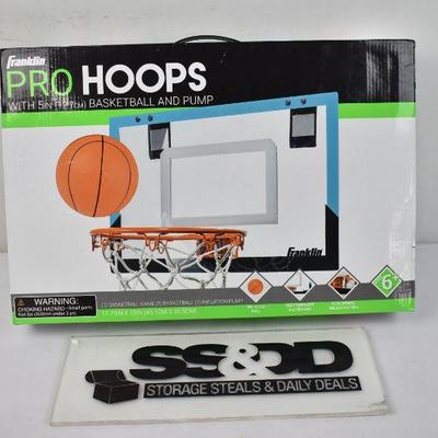 Over The Door Mini Basketball Hoop - Slam Dunk Approved, $35 Retail - New