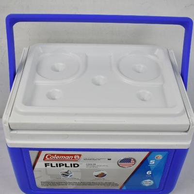 Coleman 5-Quart Cooler with Shield, Holds 6 Cans, $13 Retail - New
