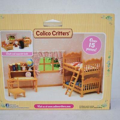 Calico Critters Children's Bedroom Set, Furniture Accessories, $20 Retail - New