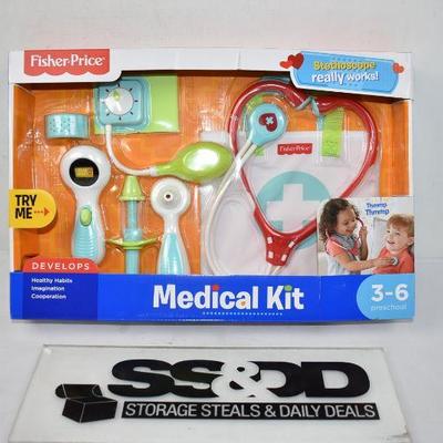 Fisher-Price Medical Kit with Doctor Health Bag Playset - New