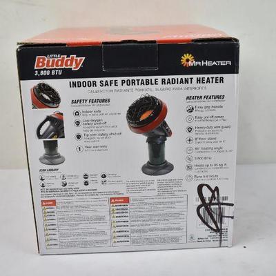 MH4B Little Buddy Heater. Indoor Safe, $53 Retail - New