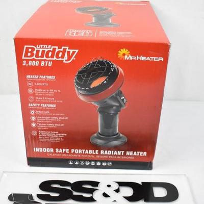 MH4B Little Buddy Heater. Indoor Safe, $53 Retail - New