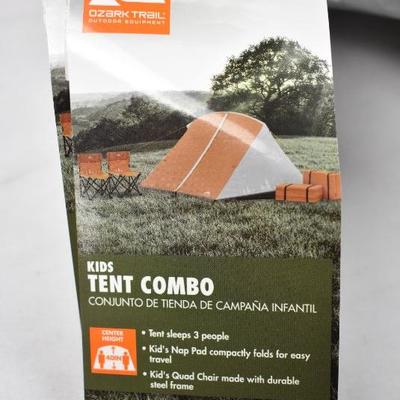 Ozark Trail Kids Camping Kit w/ Tent, Chairs, & Sleeping Pads, $83 Retail - New