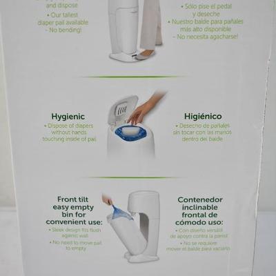Playtex Diaper Genie Complete White Diaper Pail with 1 Refill - New