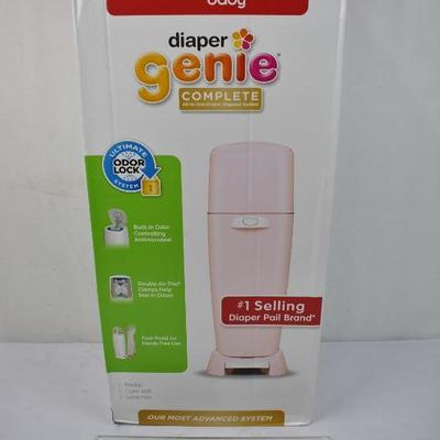 Playtex Diaper Genie Complete White Diaper Pail with 1 Refill - New