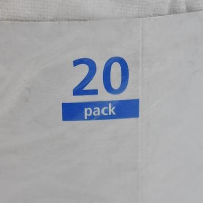 Mainstays (20) Piece Flour Sack Kitchen Towel Set - White - New