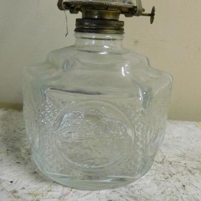 Shaped Clear Glass Oil Lamp 8