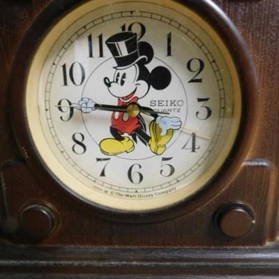 Seiko Quartz 'Hollywood Mickey' Mantle Battery Clock
