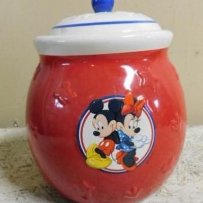 Micky and Minnie Ceramic Cookie Jar