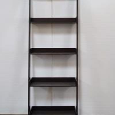 Lot 1005 - Trio of Wooden Ladder Shelf Bookcases 