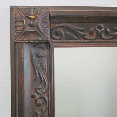 Lot 1007 - Large Decorative Metal Mirror 