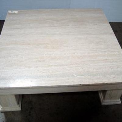 Lot 1009 - Marble Square Coffee Table low profile