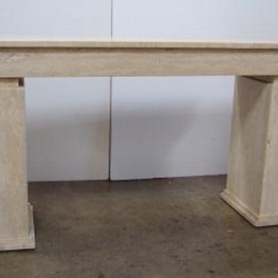 Lot 1011 - Large Marble Table 