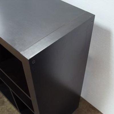 Lot 1013 - Large Dark Colored Bookcase Shelf Unit