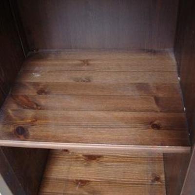 Lot 1024 - Simple Upright Wood Shelf Unit (#1)