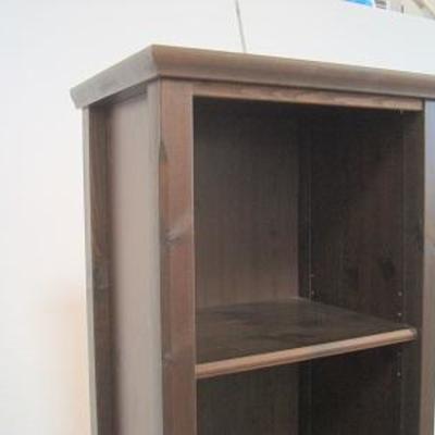 Lot 1025 - Simple Upright Wood Shelf Unit (#2)
