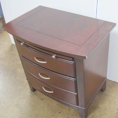 Lot 1032 - Single Dark Wood End Table (#2)
