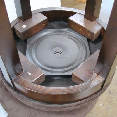 Lot 1038 - Pair of Padded Bar Stool Seats 