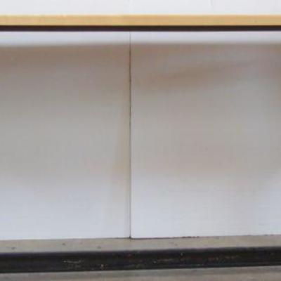 Lot 1050 - Metal Frame Wooden Top Work Crafting Artist Table
