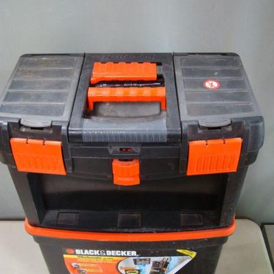Lot 1065 - Empty Black and Decker Workmate Series Tool Cart