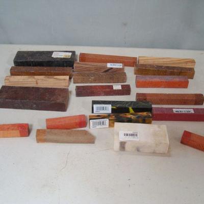 Lot 1071 - Exotic Wood Pieces Pen Blanks 