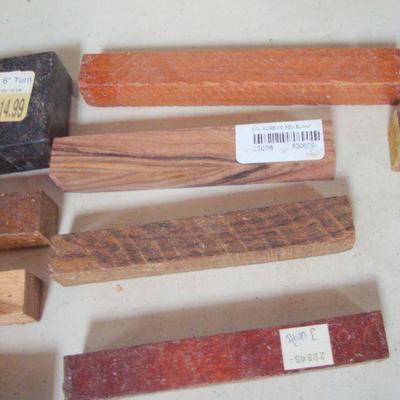 Lot 1071 - Exotic Wood Pieces Pen Blanks 