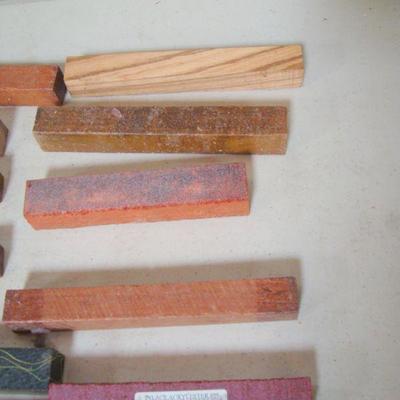 Lot 1071 - Exotic Wood Pieces Pen Blanks 