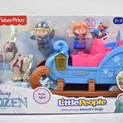 Little People Disney Frozen Kristoff's Sleigh Ride Anna & Sven, $20 Retail - New