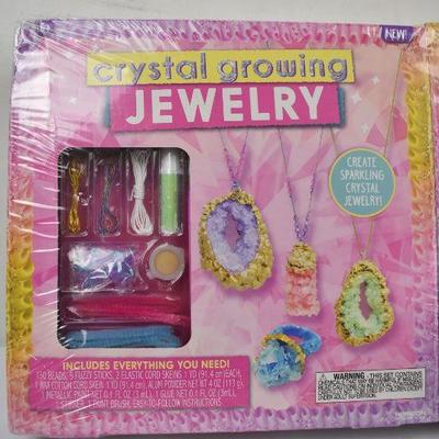 4-in-1 Jewelry Set: Crystal Growing, Friendship, Alphabet, & Slimygloop - New