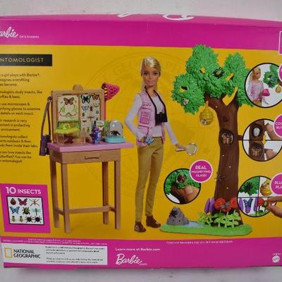 Barbie National Geographic Entomologist Doll & Themed Playset, $24 Retail - New