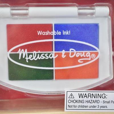 Melissa & Doug Wooden Stamp Set, Favorite Things, $15 Retail - New