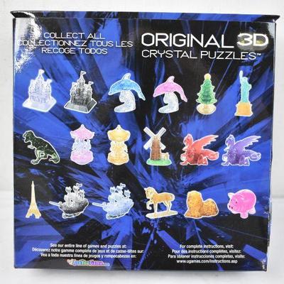 Deluxe 3D Crystal Puzzle: Purple Dragon, $14 Retail - New