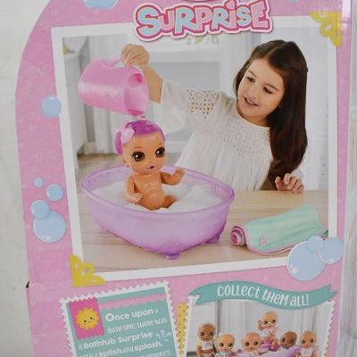 Baby Born Surprise Bathtub Surprise Purple Swaddle Princess, $30 Retail - New