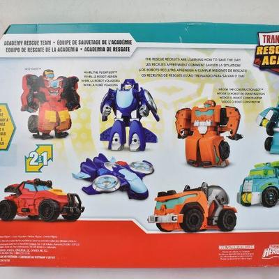Playskool Heroes Transformers Rescue Bots Academy Rescue Team, $35 Retail - New