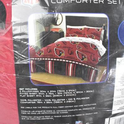 NFL Arizona Cardinals Bed In Bag Set - Full Size, $56 Retail - New