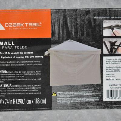 Ozark Trail SUN WALL ONLY for 10' x 10' Straight Leg Canopy, $15 Retail - New