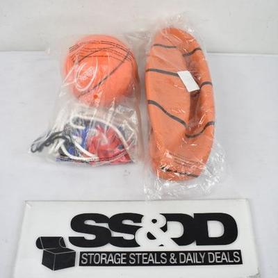 MacGregor Official Size Rubber Basketball & Small Indoor Basketball Set