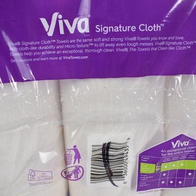 2 Packs of Viva Cloth Paper Towels, 12 Double Rolls (24 Total), $20 Retail - New