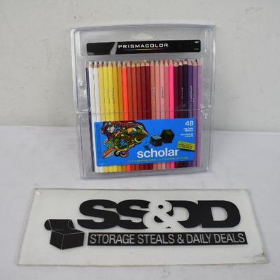 Prismacolor Scholar Colored Pencil Set, 48 Color Set, $15 Retail - New