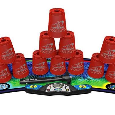 Red Speed Stacking Cups Kit Includes: Cups, Timer, Mat, $41 Retail - New