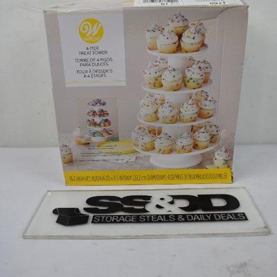 Wilton Stacked 4-Tier Cupcake and Dessert Tower - New Product, Damaged Box